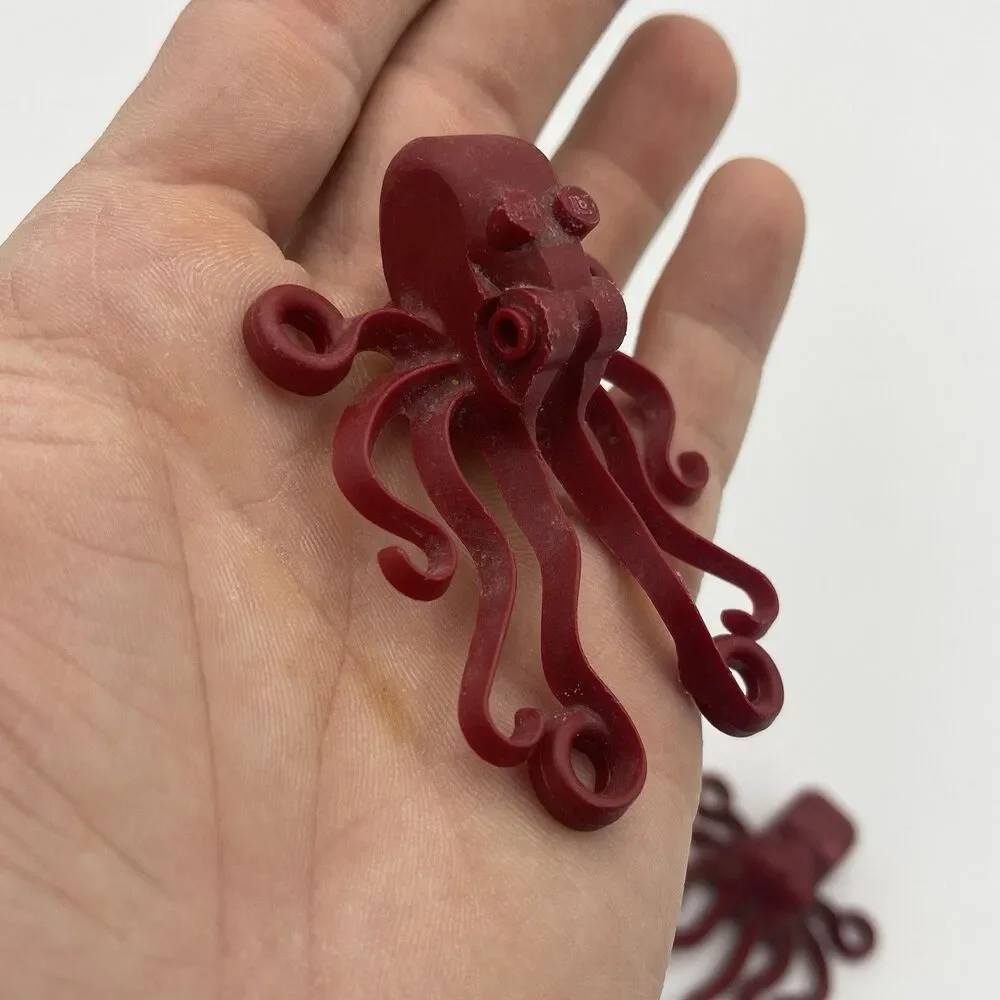 Lego Dark Red Octopus Minfigure 60090 60095 60165 60167 Retired CMF Bundle Lot